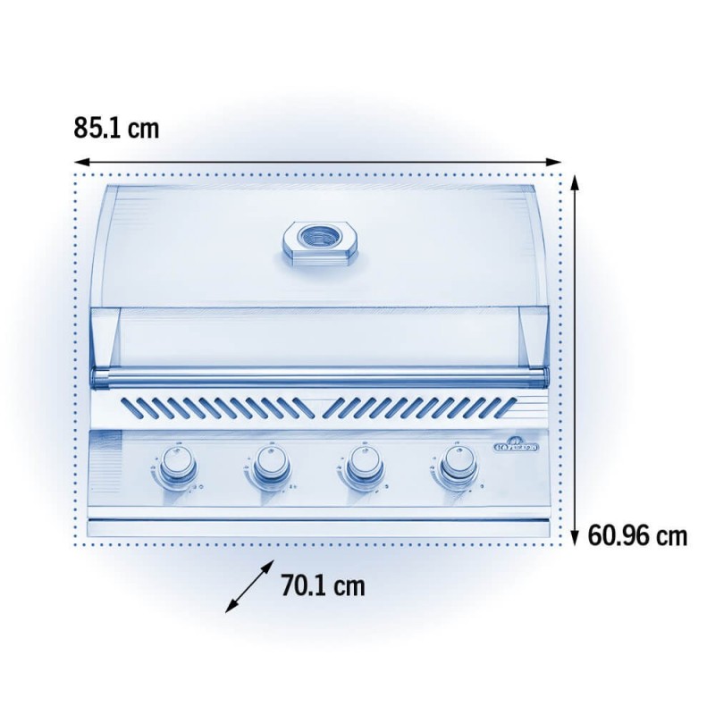 Napoleon built-in gas barbecue BUILT-IN 500 32 stainless steel code BI32PSS Napoleon built-in gas barbecue BUILT-IN 500 32 stainless steel code BI32PSS