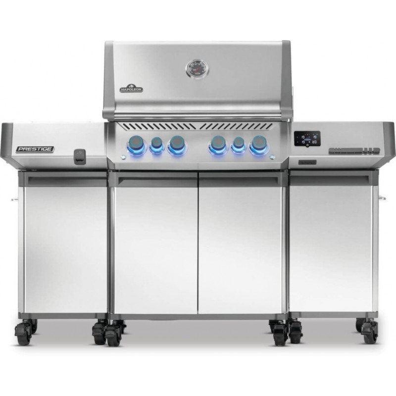 Set di 2 Carrelli per Barbecue Napoleon Prestige 500/665 Inox cod. 68003