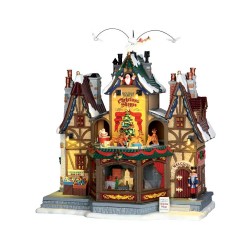 Holiday Hamlet Christmas Shoppe with 4.5V Adapter Ref. 55026
