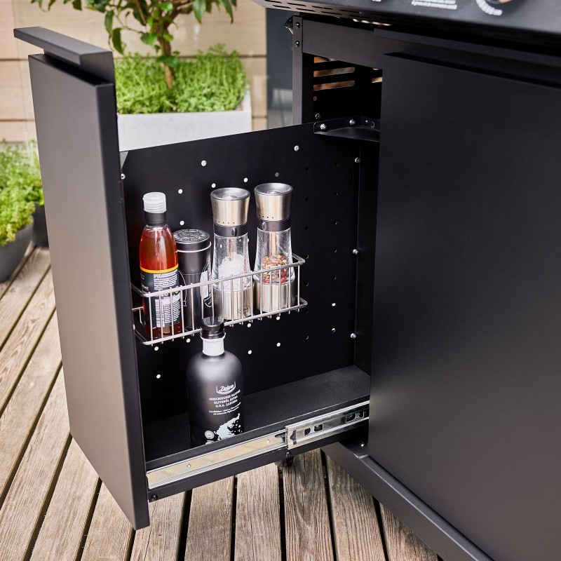 Rösle Gas Barbecue Station VIDERO PRO G3-S Vario+ Matte Black cod. 250576