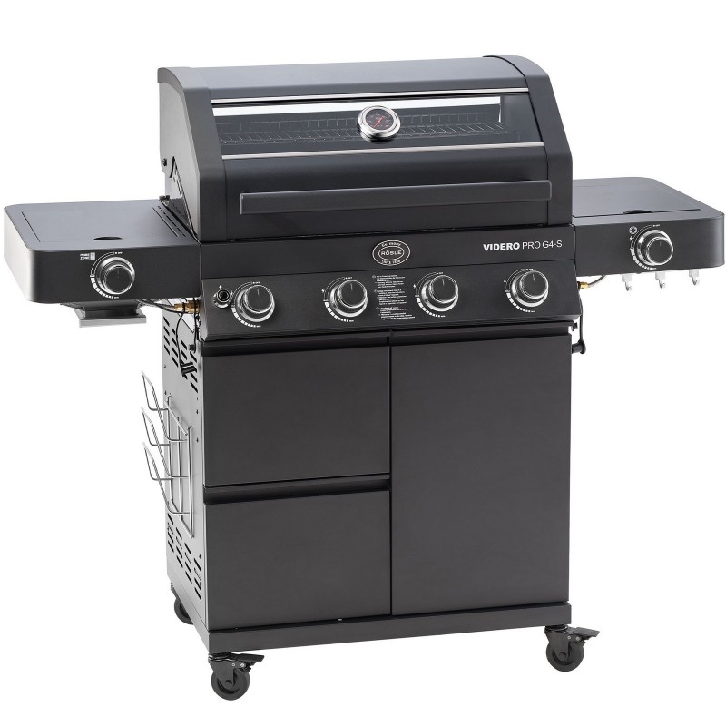 Rösle Gas Barbecue Station VIDERO PRO G4-S Vario+ Matte Black cod. 250577