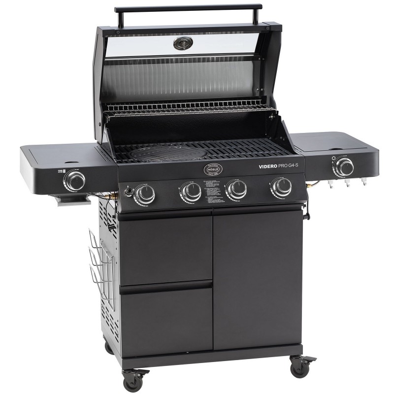 Rösle Gas Barbecue Station VIDERO PRO G4-S Vario+ Matte Black cod. 250577