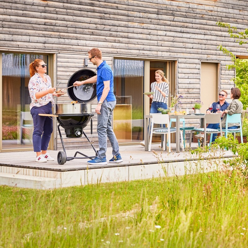 Rösle Charcoal Barbecue Kettle N. 1 F60 AIR PRO Vario+ Ø 60 Matte Black cod. 250590