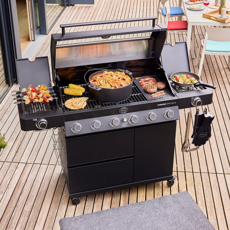Rösle Gas Barbecue Station VIDERO PRO G6-S Vario+ Black cod. 251061