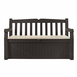 Keter Resin Storage Bench GARDEN BENCH Brown