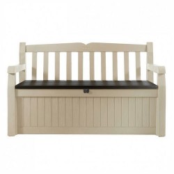 Keter Resin Storage Bench GARDEN BENCH Beige