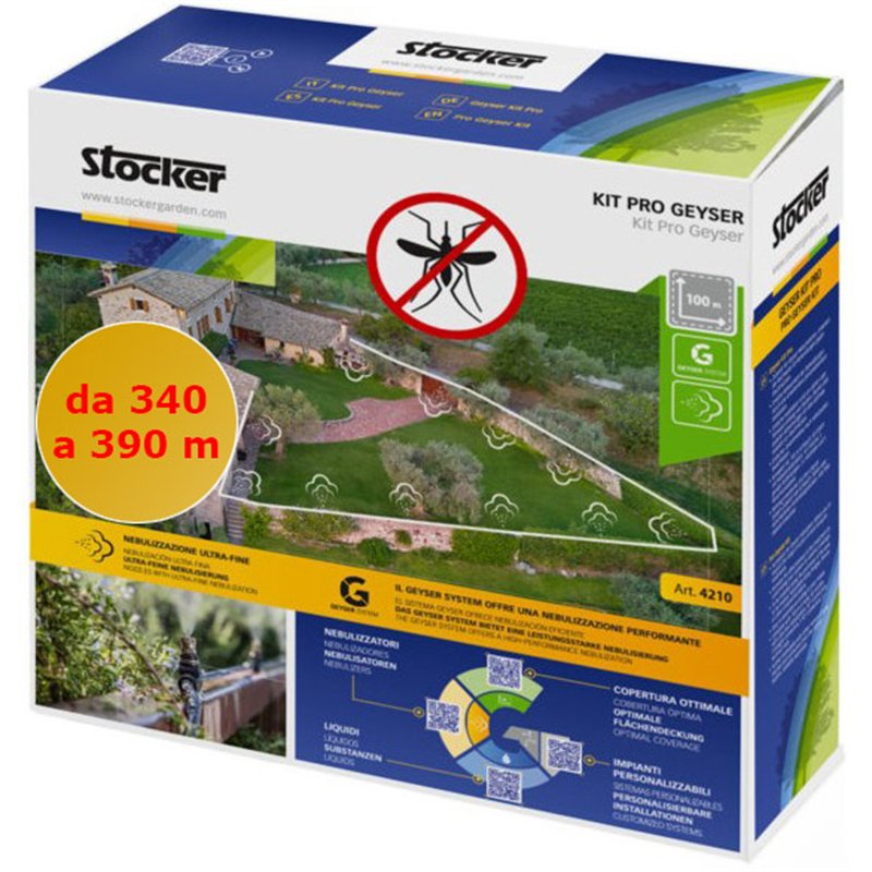 Stocker KIT for Geyser Pro for Garden from 340 to 390 m
