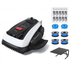 Robot Tagliaerba Automatico ECOVACS serie GOAT O1200 LiDar PRO Care Kit con Garage Omaggio - fino a 1200 m²