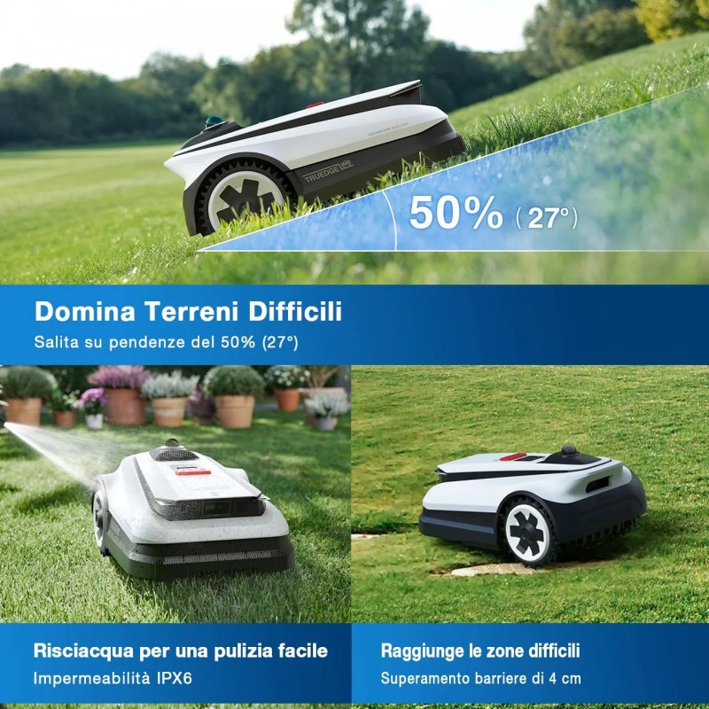 ECOVACS GOAT A3000 LiDAR PRO Automatic Robotic Lawn Mower - up to 3000 m² ECOVACS GOAT A3000 LiDAR PRO Automatic Robotic Lawn Mower - up to 3000 m²