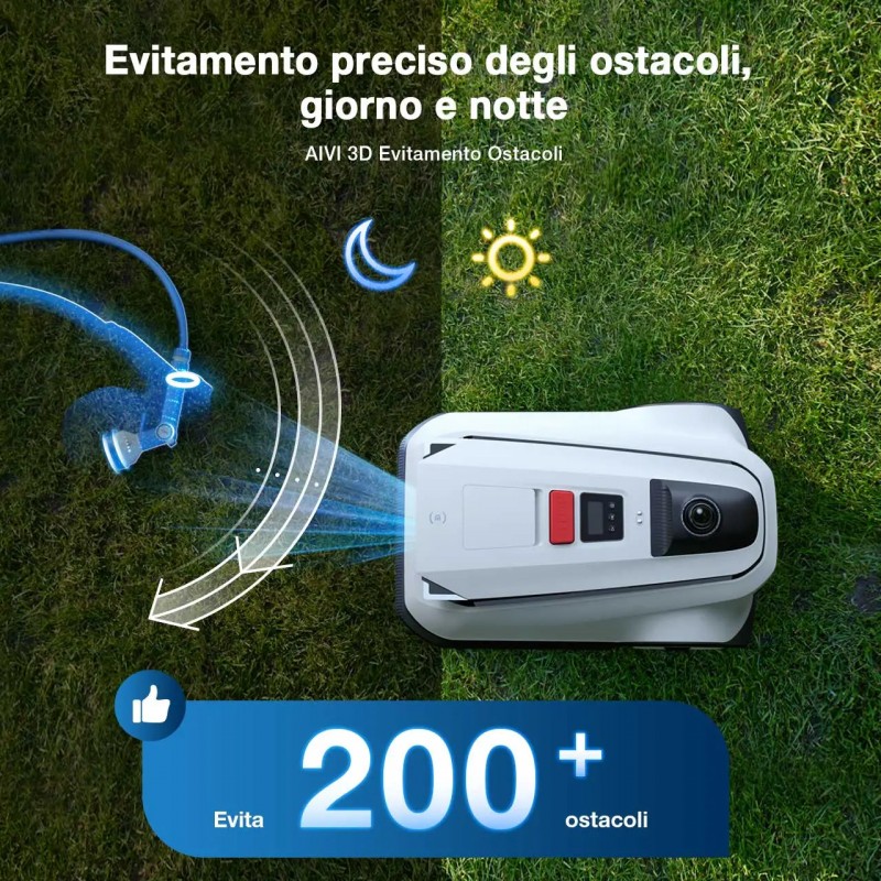 ECOVACS GOAT A3000 LiDAR PRO Automatic Robotic Lawn Mower - up to 3000 m² ECOVACS GOAT A3000 LiDAR PRO Automatic Robotic Lawn Mower - up to 3000 m²