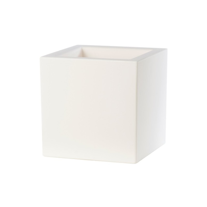 Vaso Schio Cubo 40 cm Bianco FINE SERIE