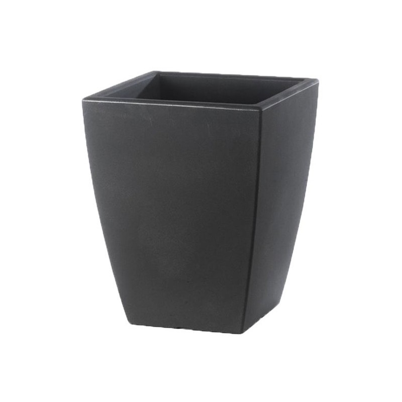 Vaso Quadro Veneto 40 cm Antracite FINE SERIE