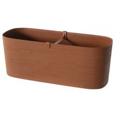 Fioriera Paros Eco Green 50 cm Terra di Siena FINE SERIE