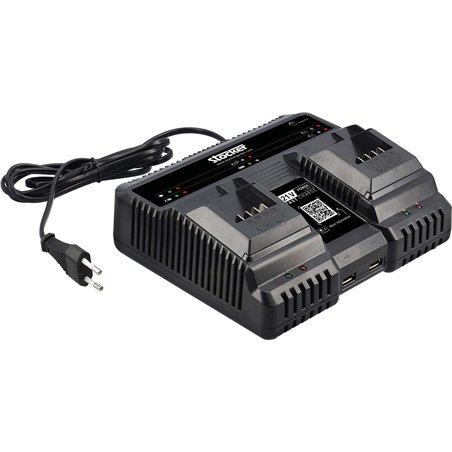 Stocker Caricabatterie Doppio 21V Fast Charge