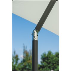 Ombrellone In Alluminio con Palo Centrale 2x2 mt Ecru' - Antracite