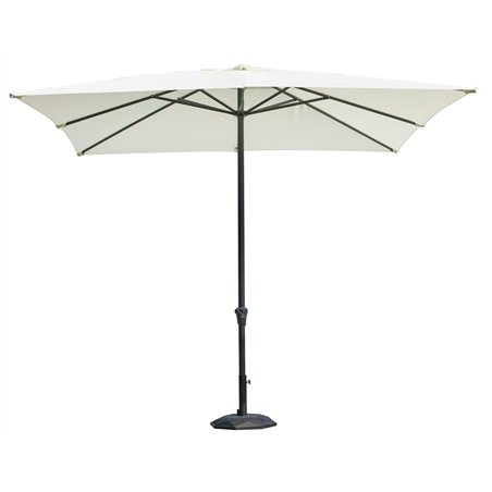 Ombrellone Montana In Alluminio con Palo Centrale 3x3 mt Ecru' - Antracite