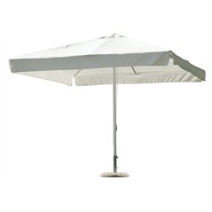 Ombrellone In Alluminio con Palo Centrale 3x3 mt Ecru' - Bianco