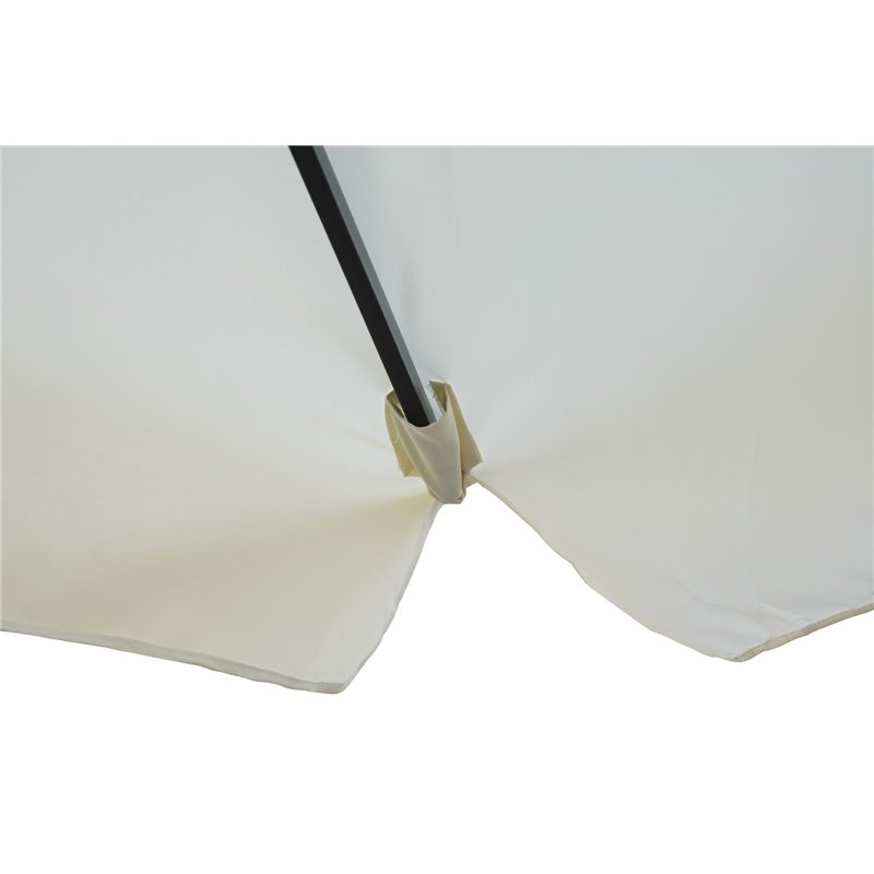 Greenwood Ombrellone Florida In Alluminio con Palo Laterale 3x3 mt Ecru' - Antracite