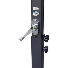 Ombrellone Florida In Alluminio con Palo Laterale con Luci 3x3 mt Ecru' - Antracite