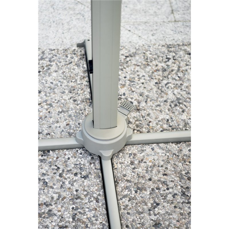 Ombrellone da Giardino Colorado In Alluminio con Palo Laterale 3x3 mt Ecru' - Creta Greenwood