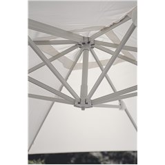 Ombrellone Colorado In Alluminio con Palo Laterale 3x3 mt Ecru' - Creta
