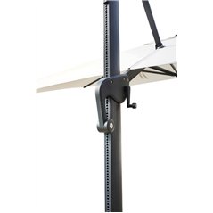 Ombrellone Contract In Alluminio con Palo Laterale 4x4 mt Ecru' - Antracite