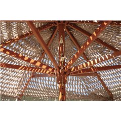 Ombrellone Macrame' Rotondo ø2,5 mt Legno