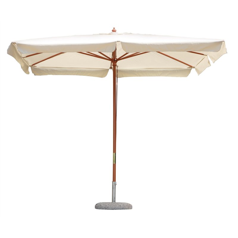 Ombrellone da Giardino In Legno 3x2 mt Ecru' - Legno - Serie Standard Greenwood