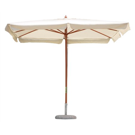 Ombrellone In Legno 3x4 mt Ecru' - Legno - Serie Standard