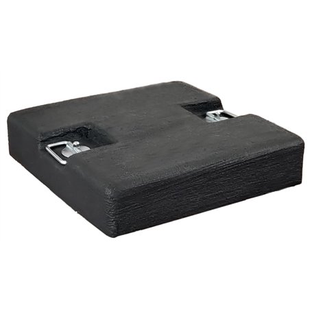 Zavorra In Cemento Grigio 50x50 Cm - Kg 60 - Maniglie In Acciaio