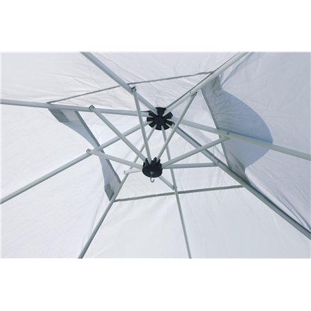 Greenwood Gazebo Pieghevole In Ferro 3x3 mt Perlato - Anti Pooling