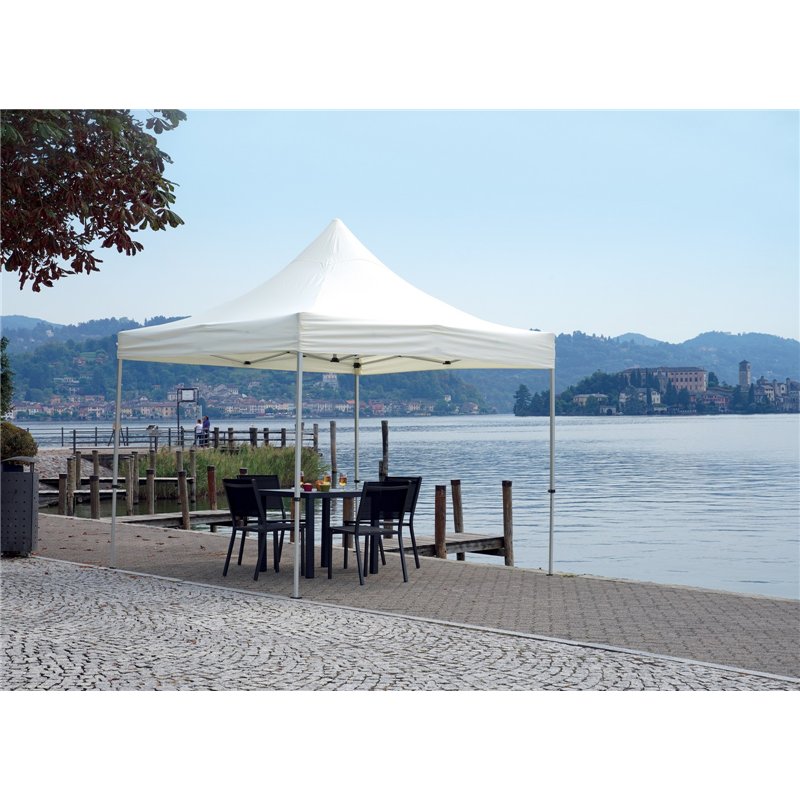 Greenwood Gazebo Pieghevole In Alluminio 3x3 mt Resinato