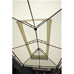 Gazebo Illinois In Ferro 3x2 mt Ecru' - Antracite