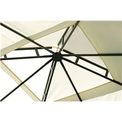 Gazebo Illinois In Ferro 3x3 mt Ecru' - Antracite