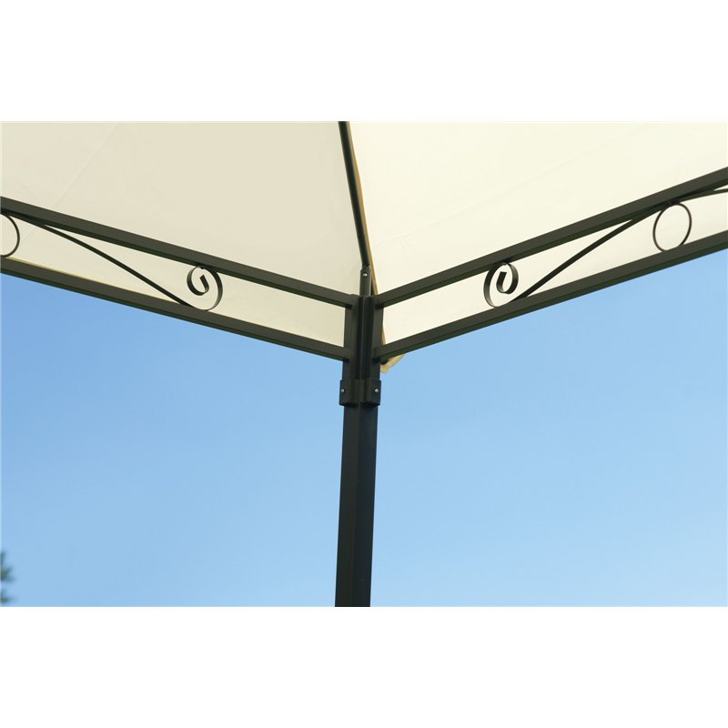 Greenwood Gazebo Illinois In Ferro 3x3 mt Ecru' - Antracite