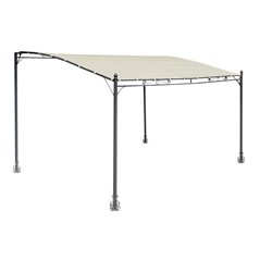 Pergola A Parete Kansas In Ferro 3x4 mt Sabbia - Antracite Greenwood