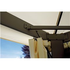 Gazebo Nebraska In Alluminio 3x4 mt Ecru' - Antracite
