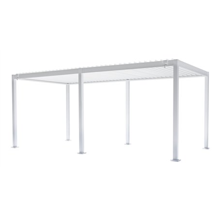 Pergola Texas In Alluminio 3x6 mt Bianco