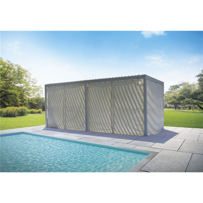 Greenwood Pergola Texas In Alluminio 3x6 mt Bianco