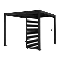 Pannello In Alluminio 93 Cm Con Lamelle Orientabili Per Pergola Texas - Antracite