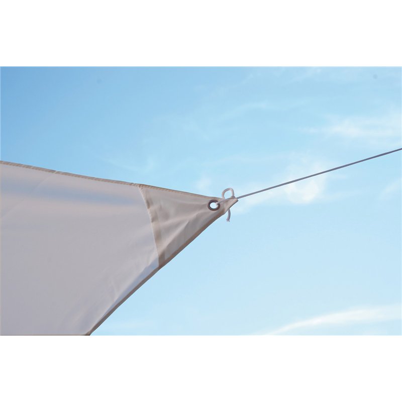 Greenwood Vela Triangolare 3,6x3,6x3,6 mt Ecru'