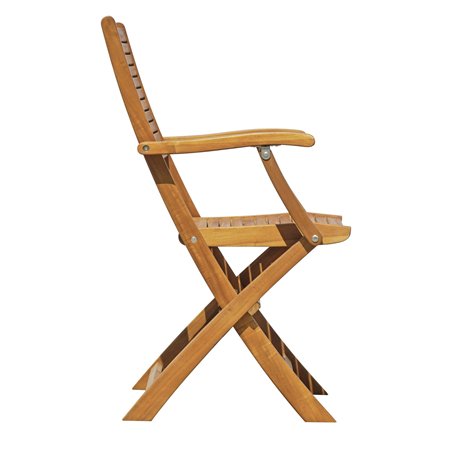 Sedia da Giardino Pietrasanta con Braccioli In Acacia - Pieghevole Greenwood