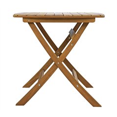 Tavolo da Giardino Piombino In Acacia 80x80 cm - Pieghevole Greenwood