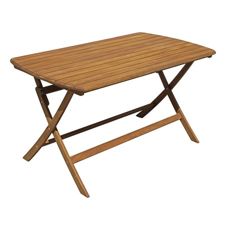Greenwood Castiglione Acacia Garden Table 140x80 - Folding