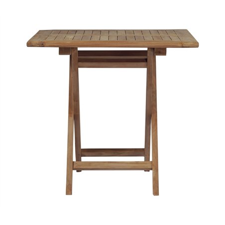 Tavolo da Giardino Vulcano In Teak 80x80 cm - Pieghevole Greenwood
