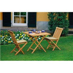 Tavolo Vulcano In Teak 80x80 cm - Pieghevole