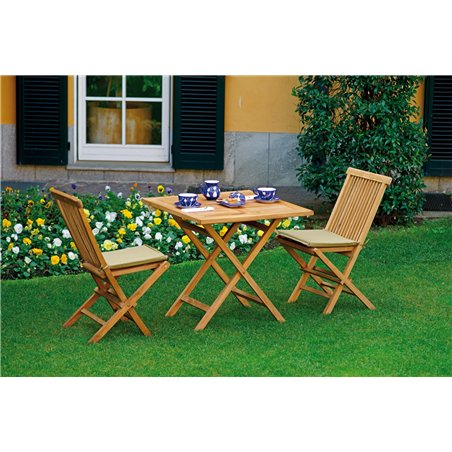 Tavolo Vulcano In Teak 80x80 cm - Pieghevole