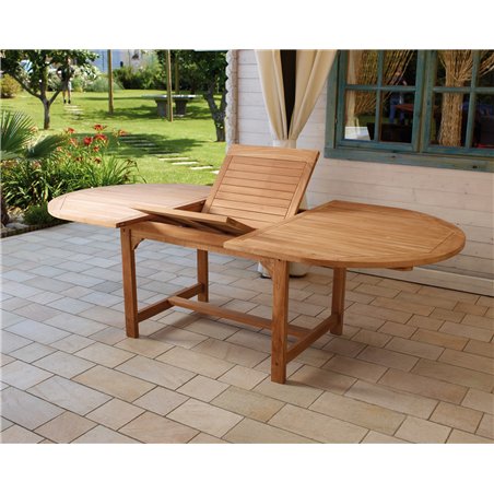 Greenwood Alicudi Teak Extendable Garden Table 180/240x120 cm