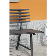 Panca Gallipoli A Tre Posti In Ferro - Antracite