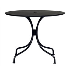 Greenwood Baveno Iron Garden Table Ø90 cm - Black